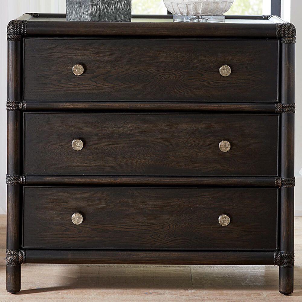 Hooker Furniture Retreat 3-Drawer Nightstand in Black Sand, , large
