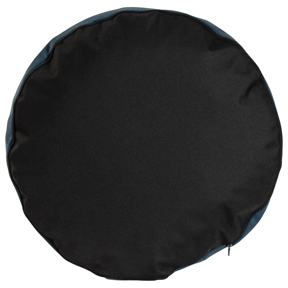 Howard Elliott Qiviut Foot Pouf in Royal, , large