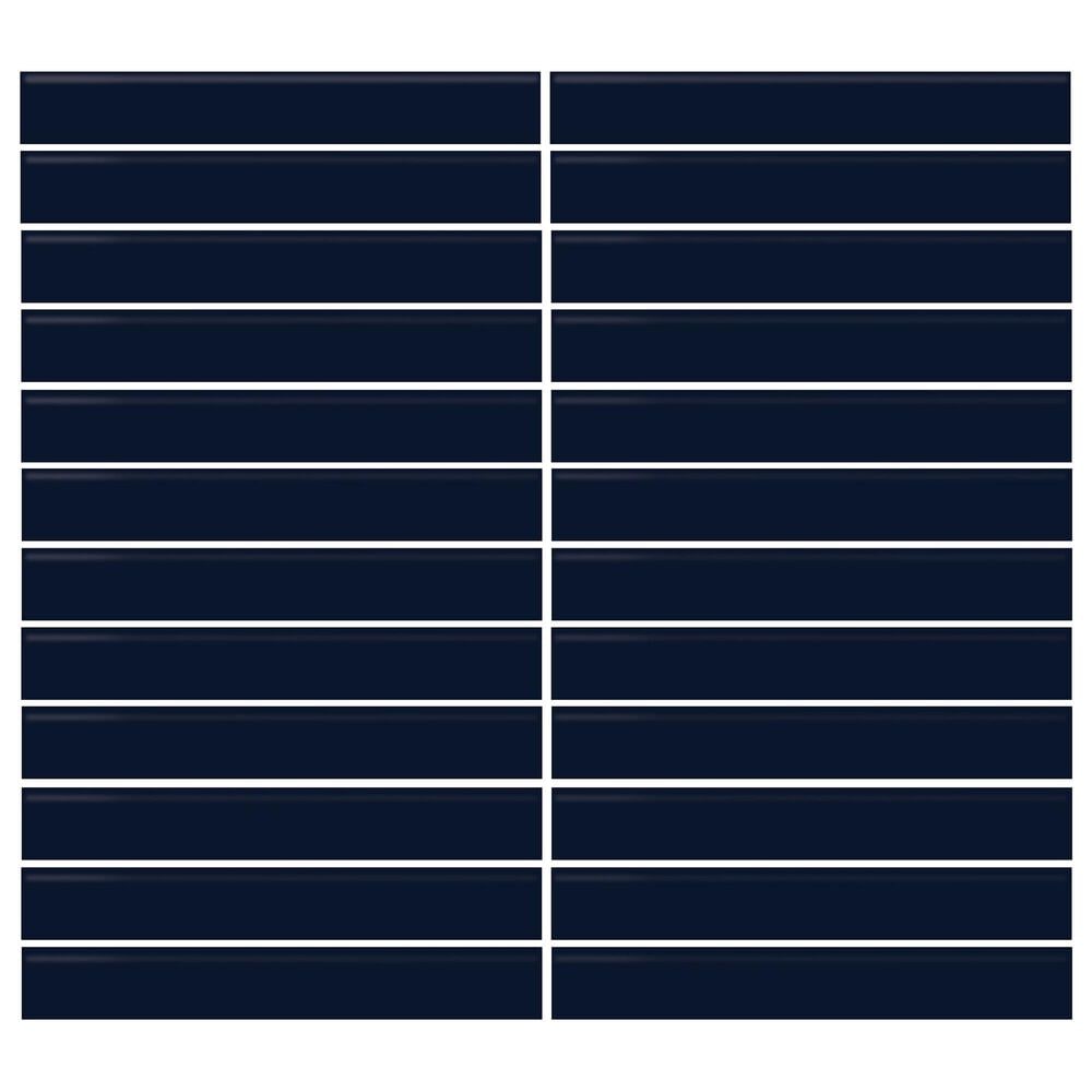 Dal-Tile Color Wheel Navy 12" X 10" Ceramic Mosaic Sheet, , large