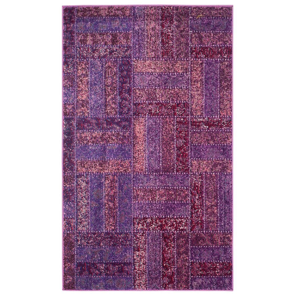 Safavieh Monaco MNC214L-3 3&#39; x 5&#39; Purple/Multi Area Rug, , large