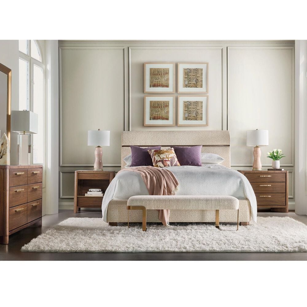 Hooker Furniture Eleana 2 Drawer 1 Shelf Nightstand in Light Caramel, , large
