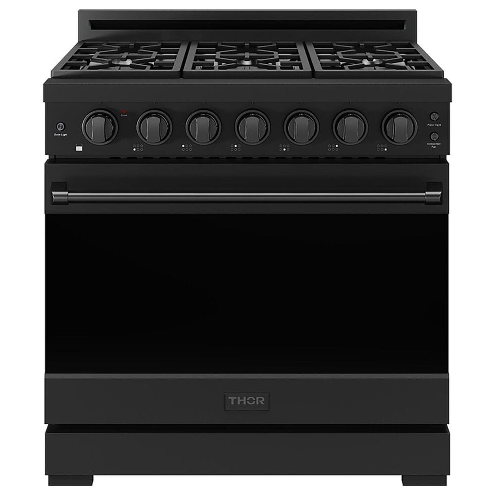 Thor Kitchen Gordon Ramsay Series 36" Professional Gas Range in Black, , large