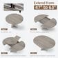 GARVEE 47" Oval Dining Table with Leaf in Gray - Table Only, , large