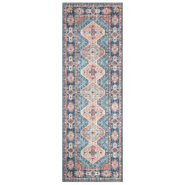 Loloi II Skye SKY-03 2"6" x 7"6" Turquoise and Terracotta Runner, , large