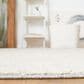 Safavieh Martha Stewart Lucia Shag MSR0727F 4" x 6" Light Grey and White Area Rug, , large