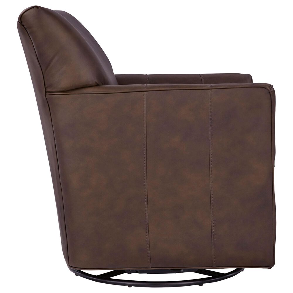 Ashley Braydunn Swivel Glider Accent Chair in Espresso Brown, , large