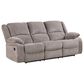 Furniture of America Hawkins 3-Piece Manual Reclining Living Room Set in Gray, , large