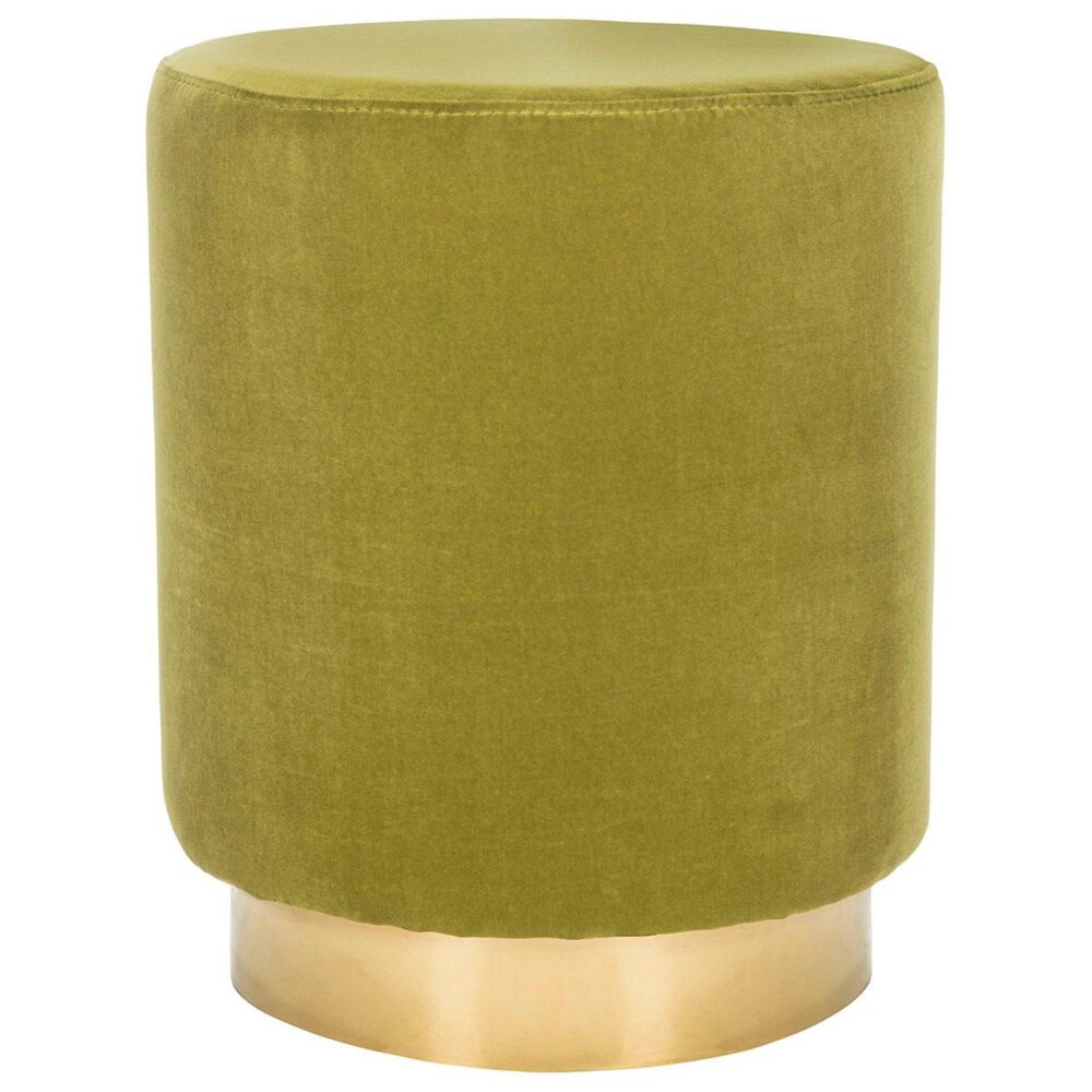 Safavieh Elsworth Ottoman in Green, , large