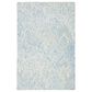 Safavieh Micro-Loop MLP177M 4" x 6" Light Blue and Ivory Area Rug, , large