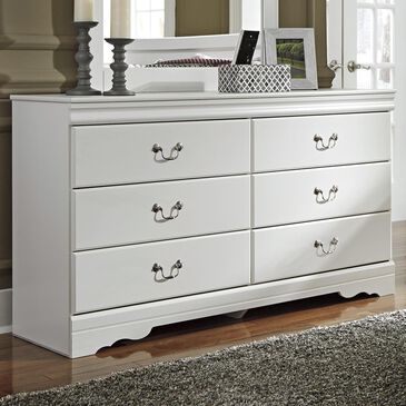 Ashley Anarasia 6 Drawer Dresser in White, , large