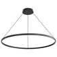 Golden Lighting Veritas 71" 1-Light Chandelier in Sand Black, , large