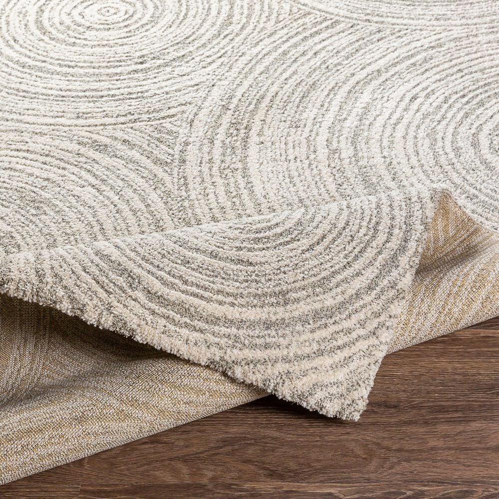 Surya Gavic GVC-2305 6&#39;7&quot; x 9&#39;6&quot; Cream, Beige, Light Gray, Taupe and Charcoal Area Rug, , large