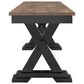 Ashley Wildenauer Dining Bench in Brown and Black, , large