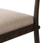 Four Hands Akiro Dining Side Chair with Laken Stone Fabric in Warm Oak, , large