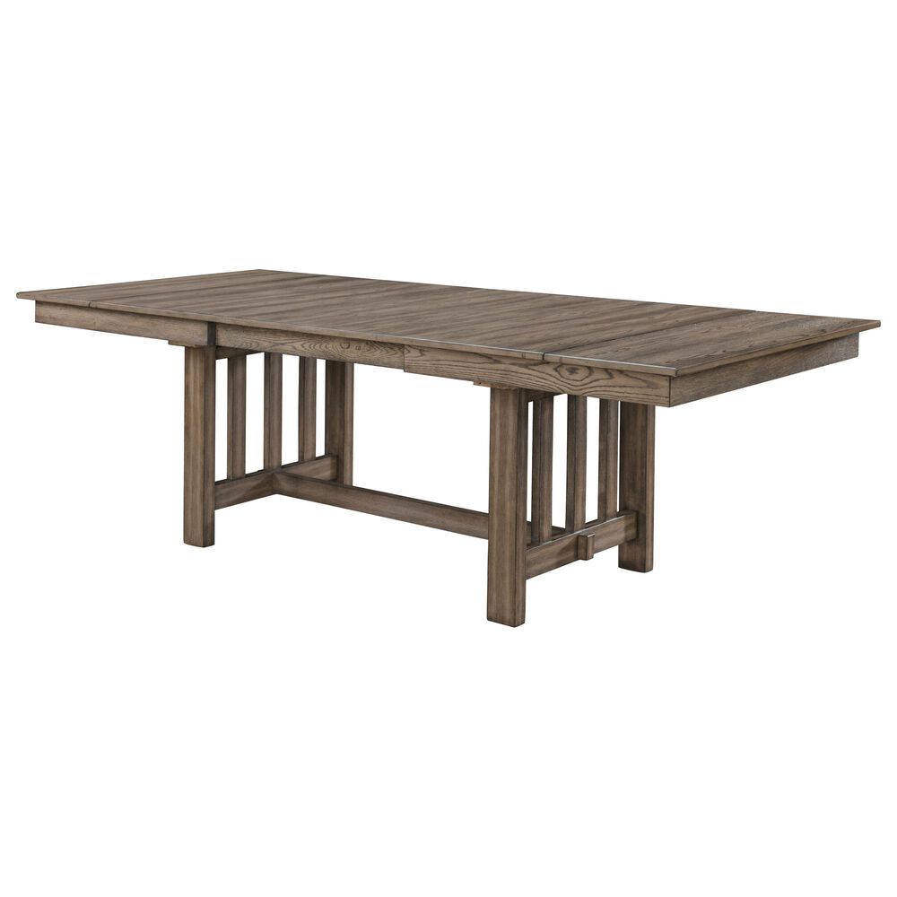 New Heritage Design Harrisburg 5-Piece Rectangular Dinning Set in Rich Walnut Brown, , large