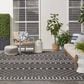 Nourison Positano Southwestern Black 8" x 10" Indoor/Outdoor Area Rug, , large