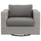 Steve Silver Co. Blakley Patio Swivel Chair in Dark Gray, , large
