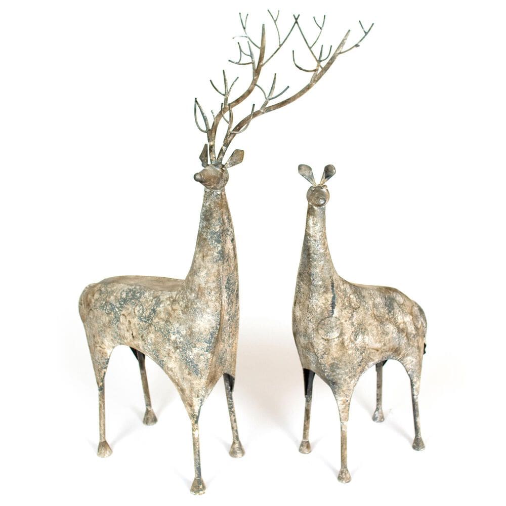 Kalalou Deer in Grey (Set of 2), , large