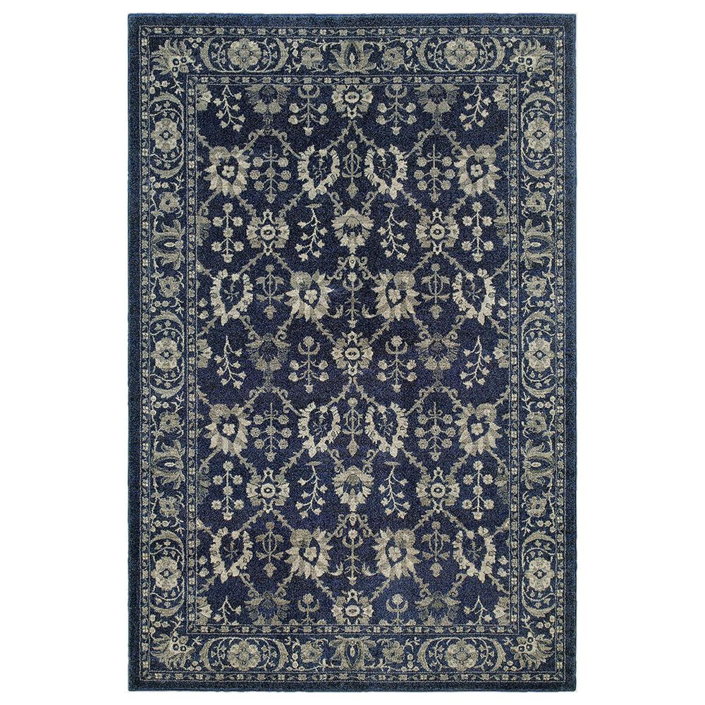 Oriental Weavers Richmond 8020K 12" x 15" Navy Area Rug, , large
