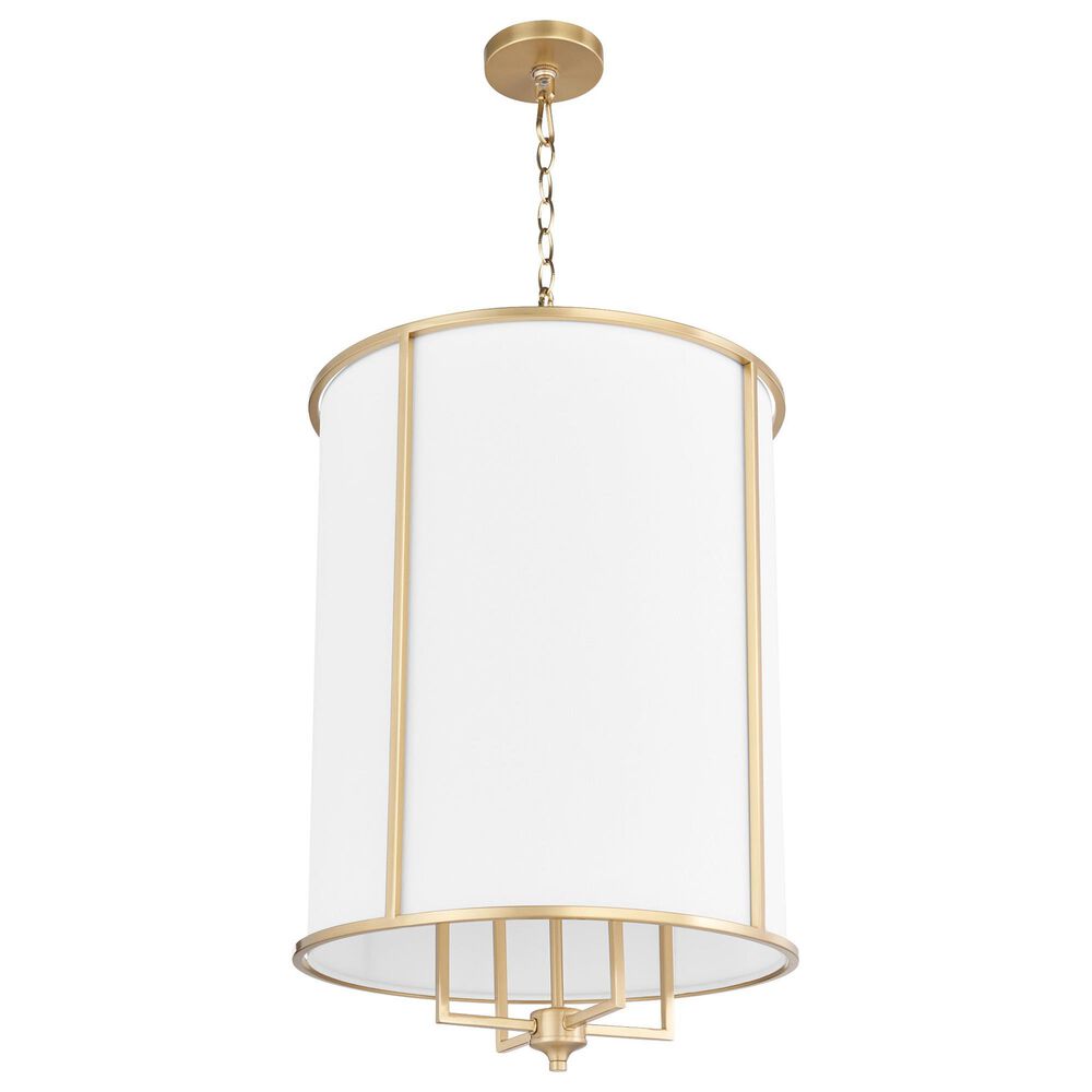 Quorum Eldorado 4-Light Pendant in Aged Brass, , large