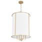Quorum Eldorado 4-Light Pendant in Aged Brass, , large