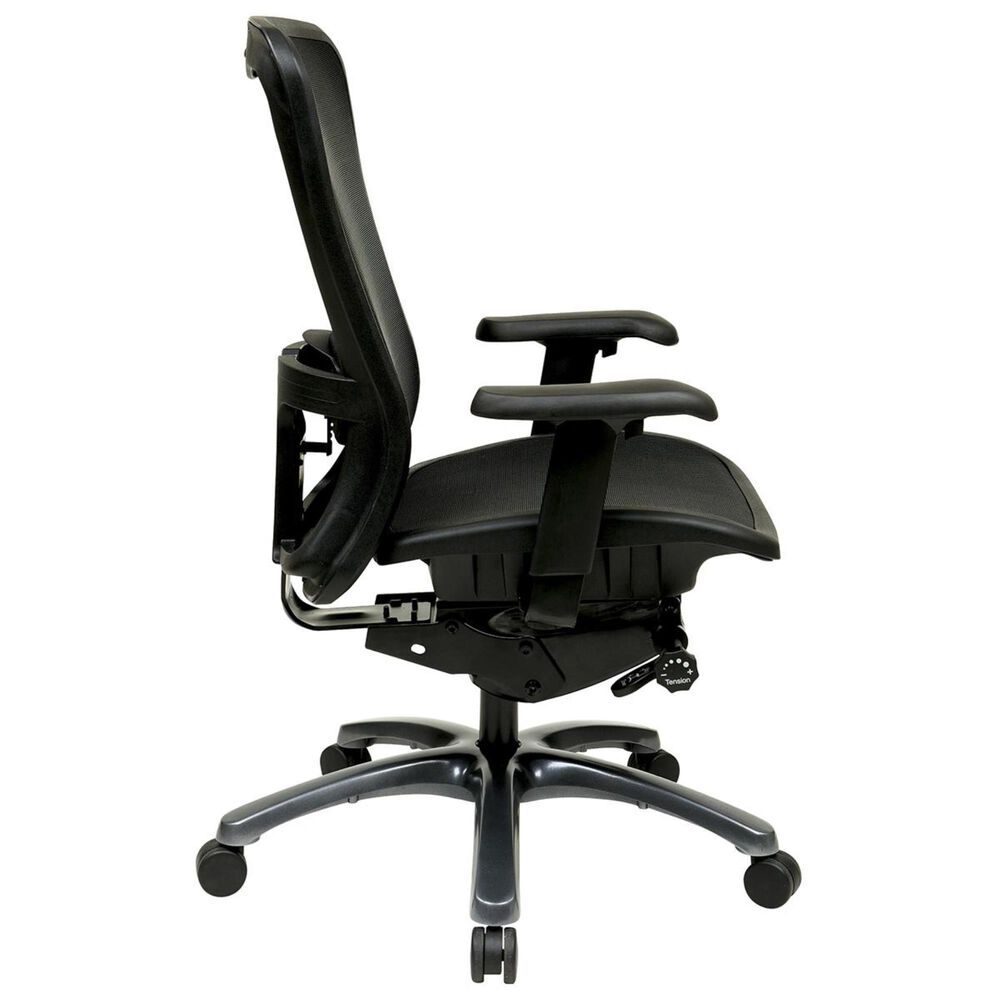 OSP Home ProGrid ProGrid High Back Chair in Black, , large