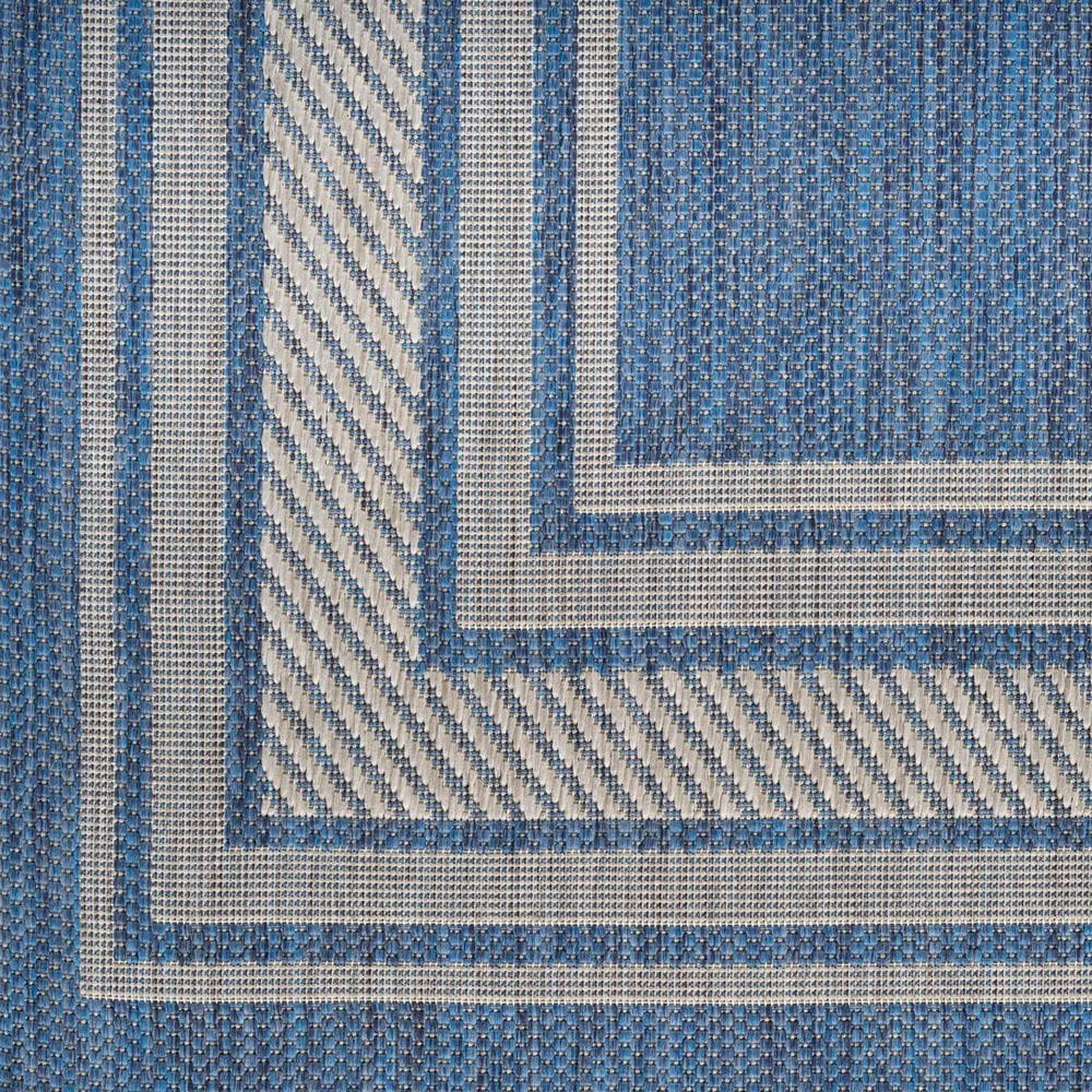 Nourison Horizon HOZ03 Denim 2&#39; x 6&#39; Indoor/Outdoor Runner, , large