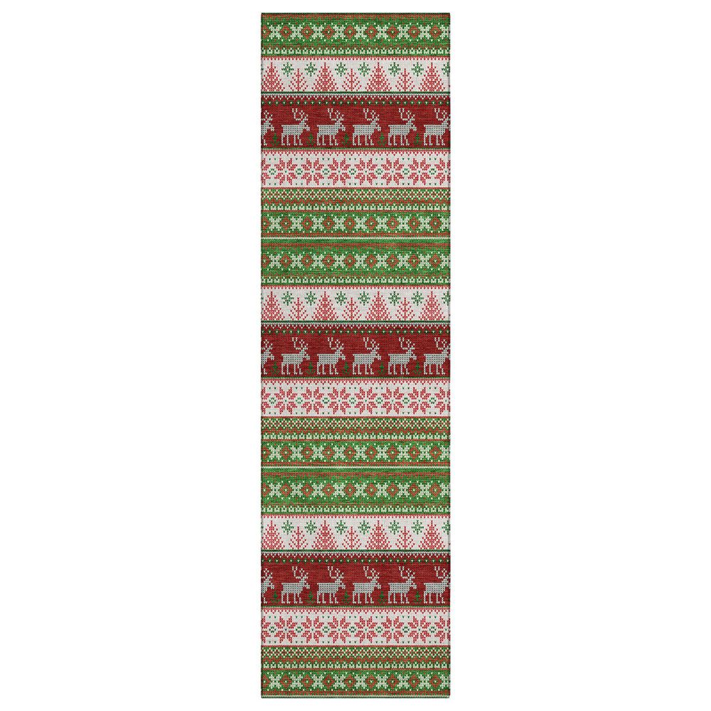 Dalyn Rug Company Wonderland WN26 2"3" x 7"6" Green Indoor/Outdoor Runner, , large