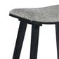 Office Star Products Coley 24" Counter Stool with Graphite Cushion Seat in Black Wash (Set of 2), , large