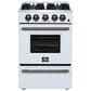 Forno Breno 24" Freestanding Gas Range in White, , large
