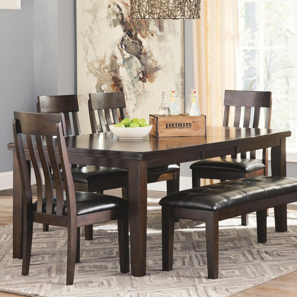 Ashley Haddigan Rectangular Dining Room Extension Table in Dark Brown, , large