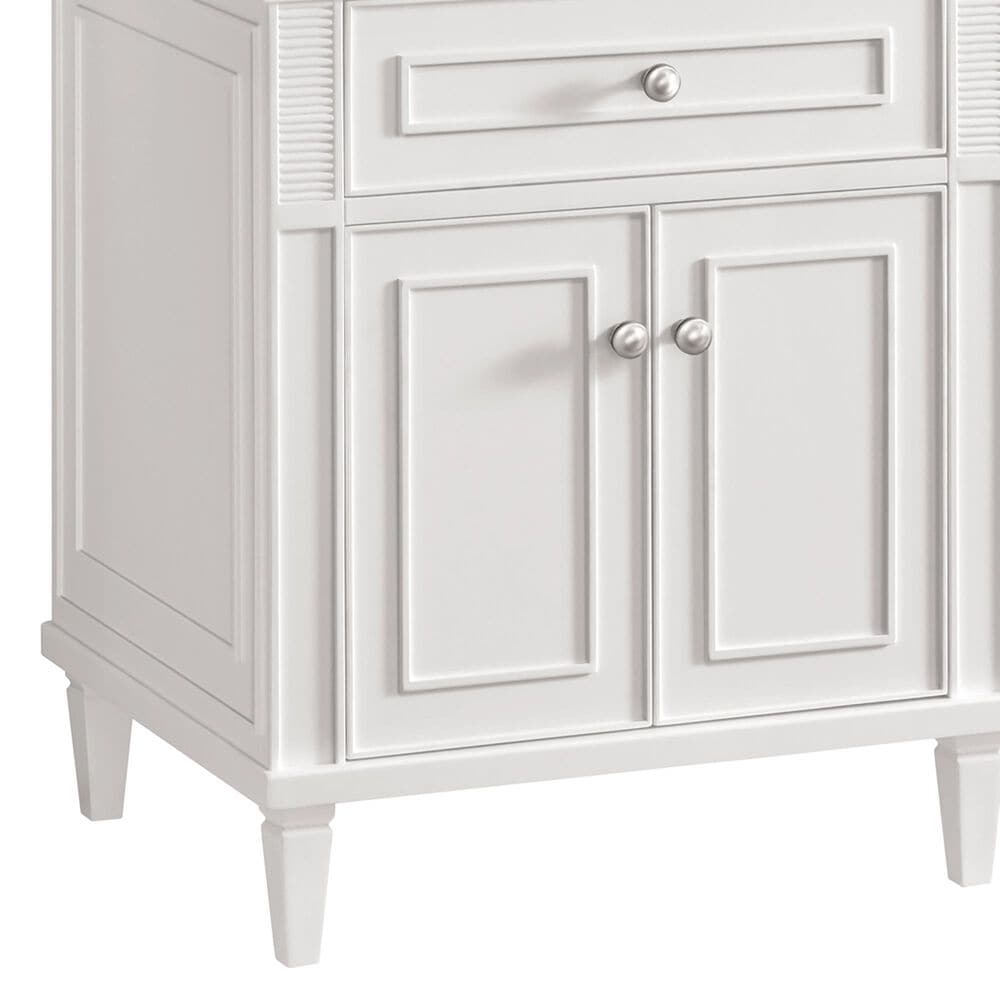 James Martin Vanities Lorelai 72&quot; Double Vanity in Bright White with 3 cm Lime Delight Quartz Top, , large
