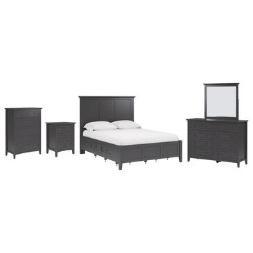 Urban Home Grace 5-Piece King Bedroom Set in Raven, , large