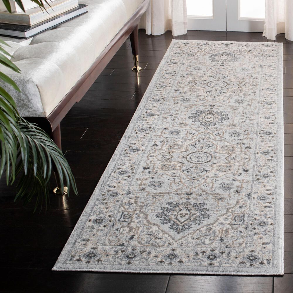 Safavieh Isabella 2&#39;2&quot; x 7&#39; Light Gray and Gray Runner, , large