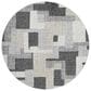 Dalyn Rug Company Portico PO3 Gray 8" Round Area Rug, , large