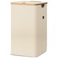 HOMLUX 26 Gallon Laundry Hamper with Lid in Beige, , large