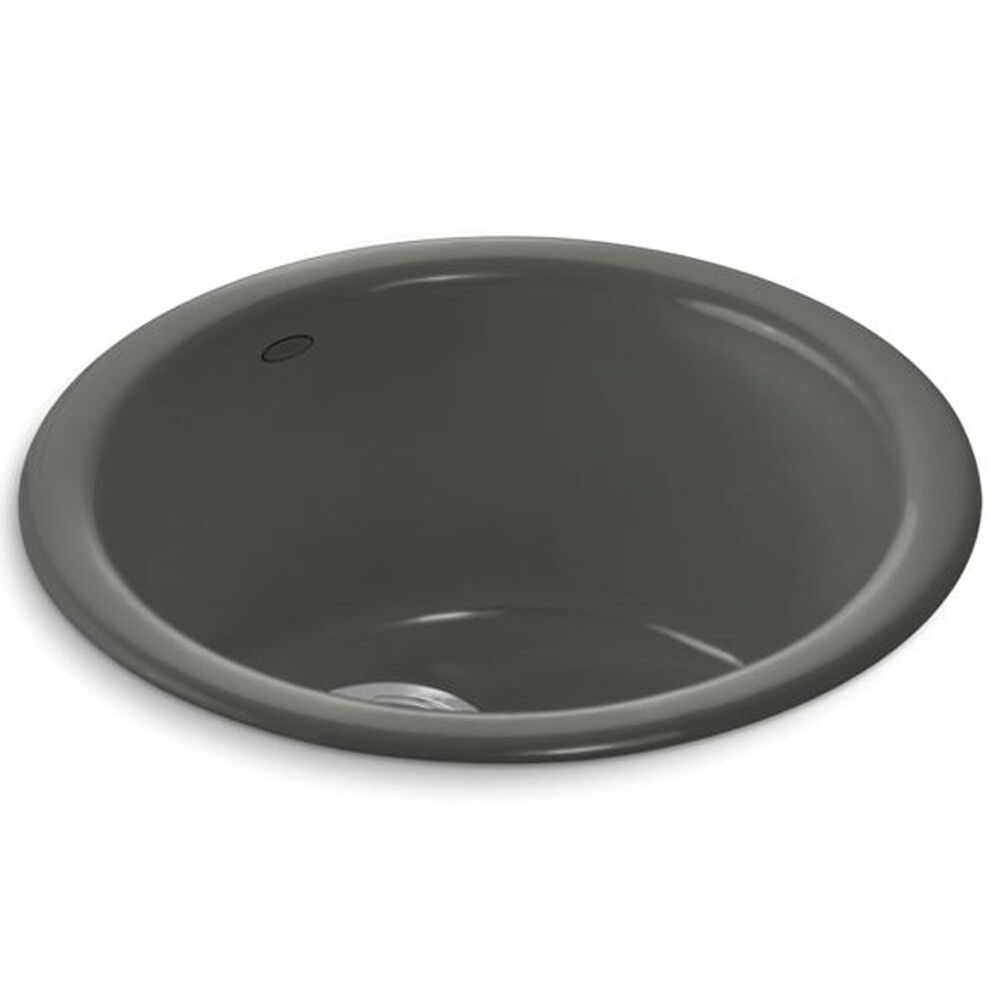 Kohler Porto Fino 18.5" Top-Undermount Single Bowl Bar Sinks in Thunder Grey, , large