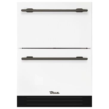 True Residential 5.4 Cu. Ft. Undercounter Double-Drawer Refrigerator with Pewter Handle in Matte White, , large