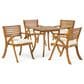 Hearth and Haven Hermosa 5-Piece Outdoor Dining Set in Cream, , large