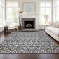 Dalyn Rug Company Portico PO4 Gray 8" x 10" Area Rug, , large