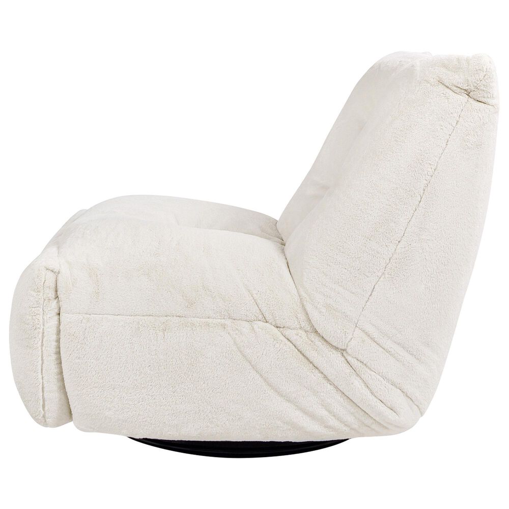 Jennifer Taylor Home Rearden Manual Swivel Glider Recliner in Pearl White, , large