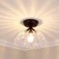 Golden Lighting Audra 1-Light Semi-Flush in Matte Black, , large