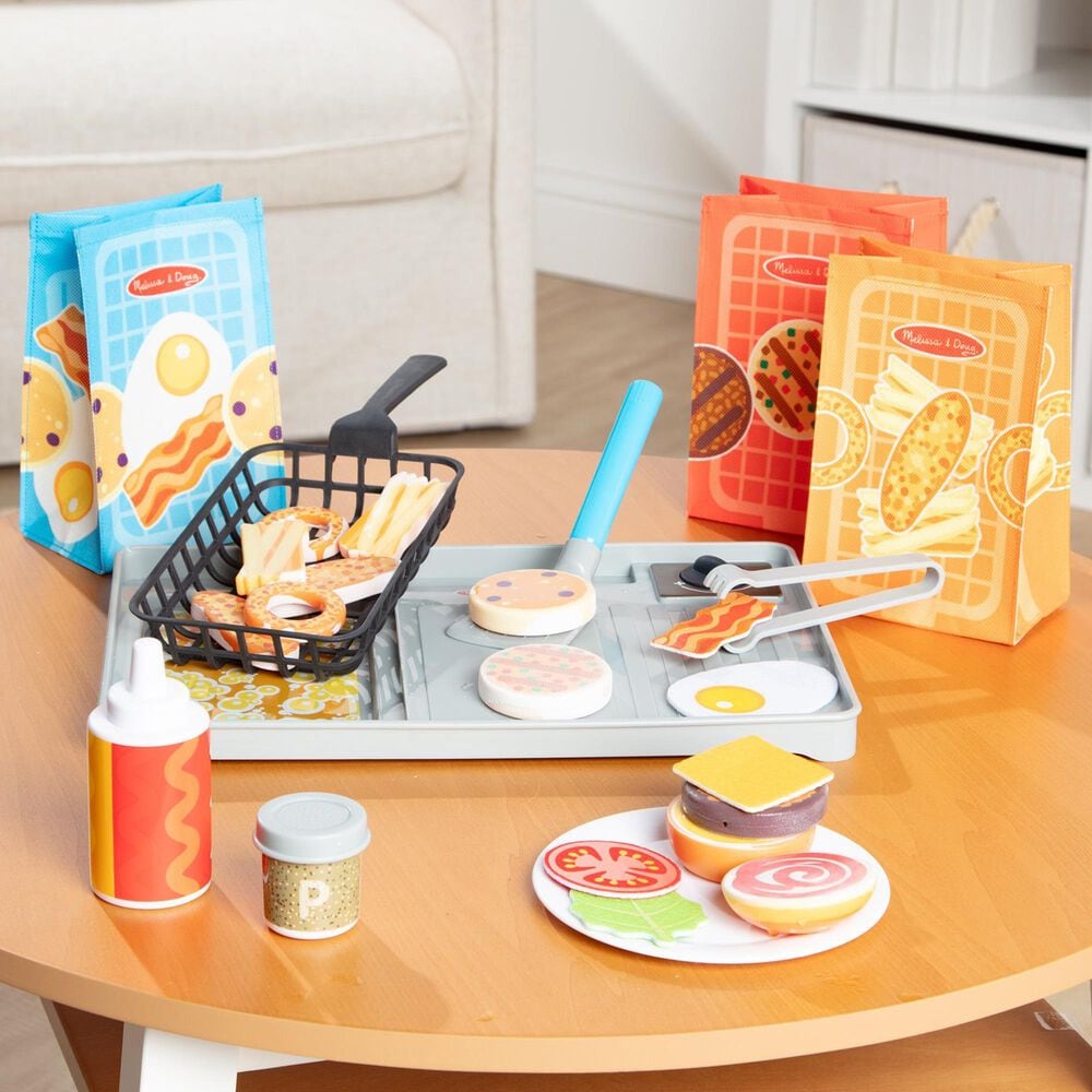 Melissa &amp; Doug Flip and Fry Grill Play Set with Water WOW, , large