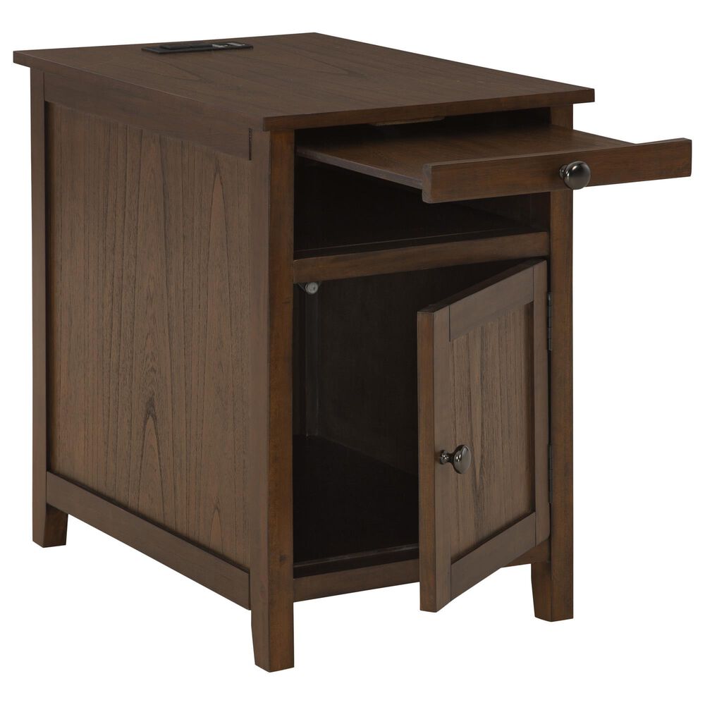 Ashley Treytown Chairside End Table in Warm Brown, , large