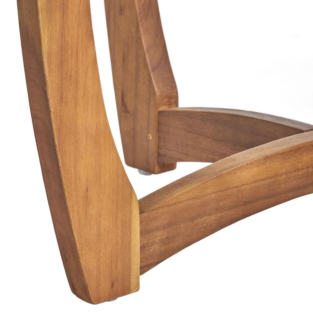 Hearth and Haven Hermosa Patio Bistro Table in Teak, , large