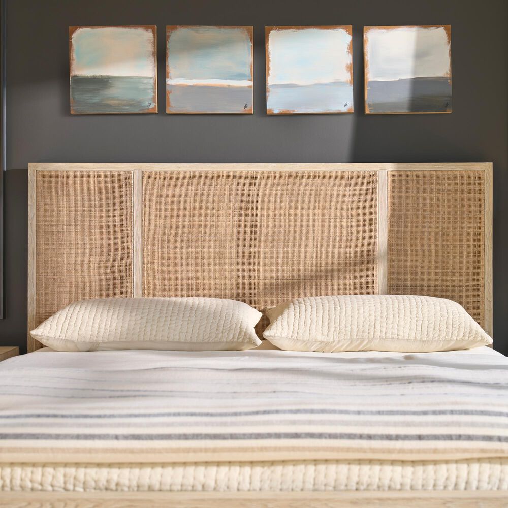 Universal Furniture Oasis 4-Piece King Panel Bedroom Set in Dockside and Natural, , large