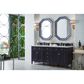 James Martin Vanities Brittany 72" Double Bathroom Vanity in Victory Blue with 3 cm Eternal Jasmine Pearl Quartz Top and Rectangle Sinks, , large