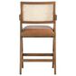 Armen Living Harley 26" Counter Height Stool in Nutmeg Brown, , large