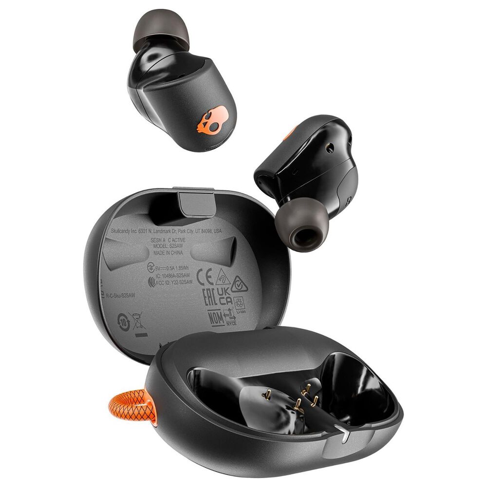 Skullcandy Sesh ANC Active True Wireless In-Ear Headphones in Black and Orange, , large