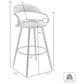 Armen Living Gardenia Swivel Counter Stool in Black, , large